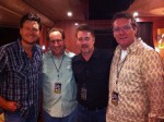 (L-R) Blake Shelton, Mark Niederhauser (WMN), Rob Beckham (William Morris Endeavor), Peter Strickland (WMN)