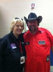 Average Joes Entertainment's Colt Ford and Kix 106 Memphis' Music Director Kay Manley backstage at the Desoto Civic Center for the Rowdy Friends tour stop on Friday, October 15th.