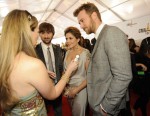 Lady Antebellum being interviewed backstage on CMA's 2009 red carpet.