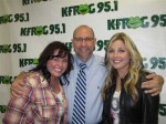 Pictured (L-R): Republic Nashville's Lois Lewis, K-FROG OM/PD Lee Douglas and Sunny Sweeney.  