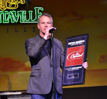 Steve Hodges accepts Capitol Nashville's ninth consecutive award for Label of the Year.