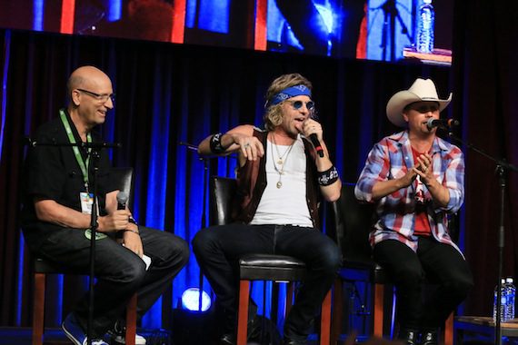 David Ross interviews Big and Rich. Photo: Moments By Moser