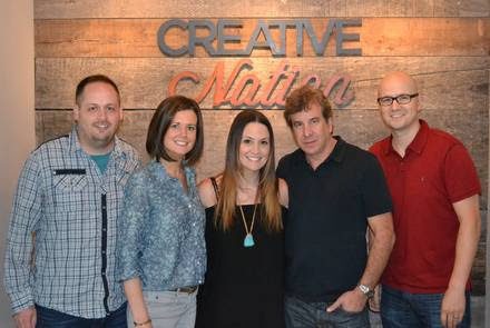 Pictured (L-R): Jeff Skaggs (Creative Nation), Beth Laird (Creative Nation), Natalie Hemby, Scott Cutler (Pulse), Luke Laird (Creative Nation) 