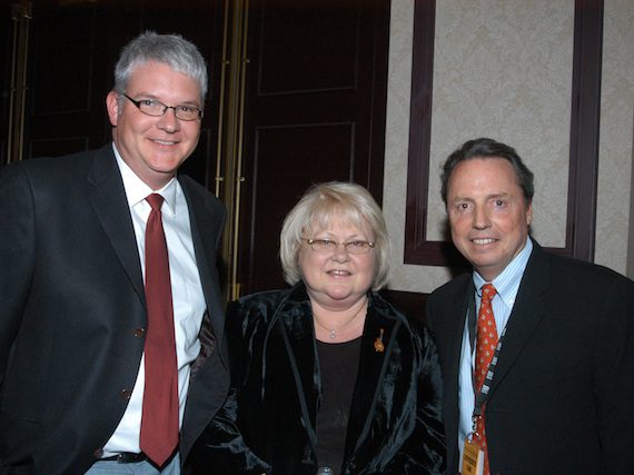 Pictured (L-R): Perry, Dixie Hall, and Jody Williams. Photo: Alan Mayor