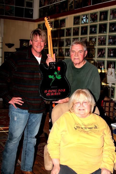 Bobby Cyrus with Tom T. and Dixie Hall. Photo: Bev Moser