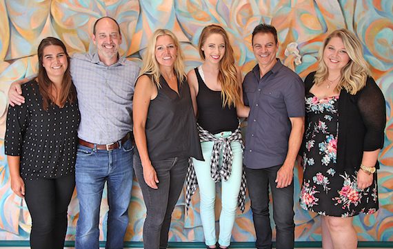 Pictured (L-R): Cassetty Entertainment’s Helena Capps and Todd Cassetty, BMI’s Leslie Roberts, BMI songwriter Kalie Shorr, writerslist’s Christy DiNapoli and Nicole Wyatt 