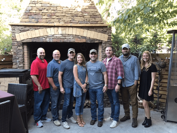 Pictured (L-R): Air Hawg Music’s Cory Lovelace; Sea Gayle’s Marc Driskill; Lovelace, Air Hawg Music’s Karen Lovelace; Turnbull; DuBois; Sea Gayle’s Jake Gear and Christina Wiltshire